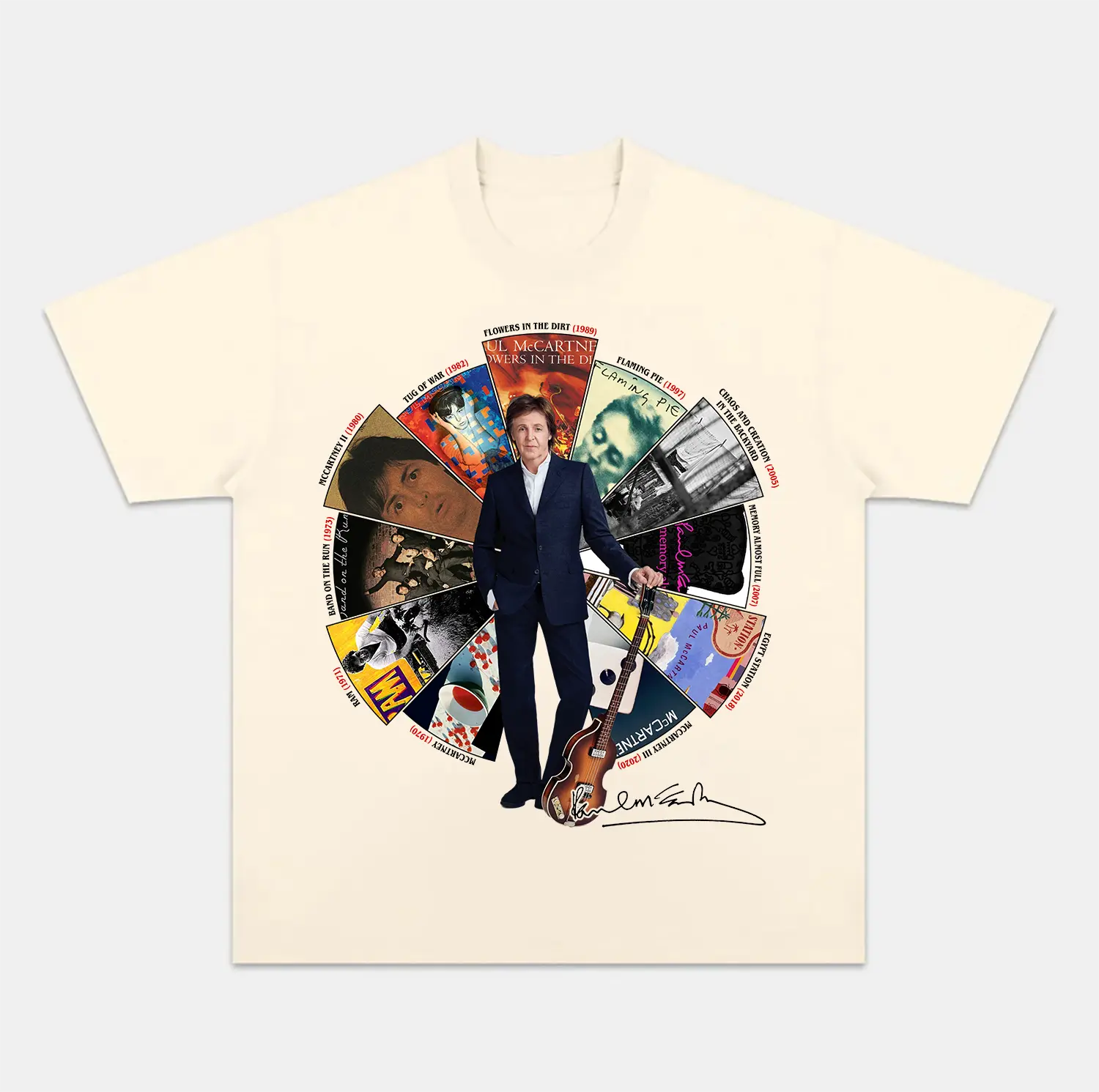 Paul McCartney Classic Albums Tee, Beatles Legend Vintage Style Shirt