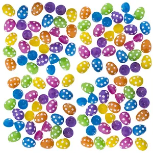 2 1/2" Bulk 432 Pc. Bright White Polka Dot Plastic Easter Eggs