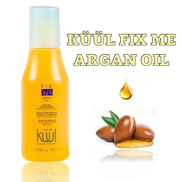KUUL Fix Me Argan Oil - 60ml Hair Treatment for Damaged & Frizzy Hair with Argan Oil for Shine & Protection