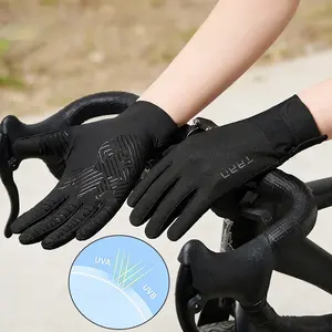 Full Finger Cycling Gloves, Anti-Slip Breathable Upf 50+ UV Protection, Quick Dry Bike Gloves for Summer Outdoor Sports, Biking Gloves