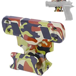 Gun Magnet, 2P Magnetic Car Holster with Trigger Guard Protection, Concealed Gun Magnet Mount for Vehicle, Truck, Safes, Walls, Heavy Duty Car Gun Holster for Pistol, Revolver, Rifle, Handgun, Shotgun