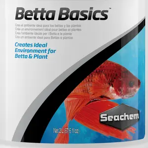 Seachem "Betta Basics" Water Conditioner for Betta Fish Aquariums - buffers pH to 7 and treats water