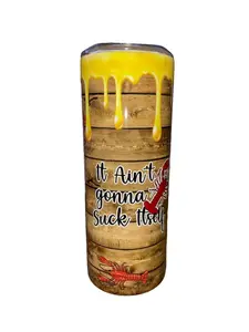 Let's Get Cray Cray with Butter Paint Drip Tumbler - 20oz Skinny Straight Sublimation - * Amy's Creations Collection * - Your Favorite Tumbler Shop!