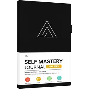 Self-Mastery Journal for Men - Gratitude and Productivity Journal for  Happiness, Positivity, Growth, Mindfulness, Self Care and Reflection - Guided Inspirational Journals for Men & Women (Black)