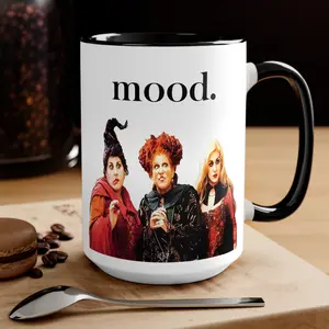 Hocus Pocus Mood Mug Hocus Pocus Coffee Cup Sanderson Sisters Halloween Gift For her Spooky Ceramic 11oz 15oz Sizes Drinkware Printed