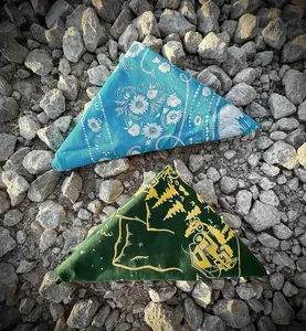 AMT Signature + Bear Combo - Summer Bandanas for Western Style - Sassy Western AMT Bandana & Roaming Bear Bandana Set