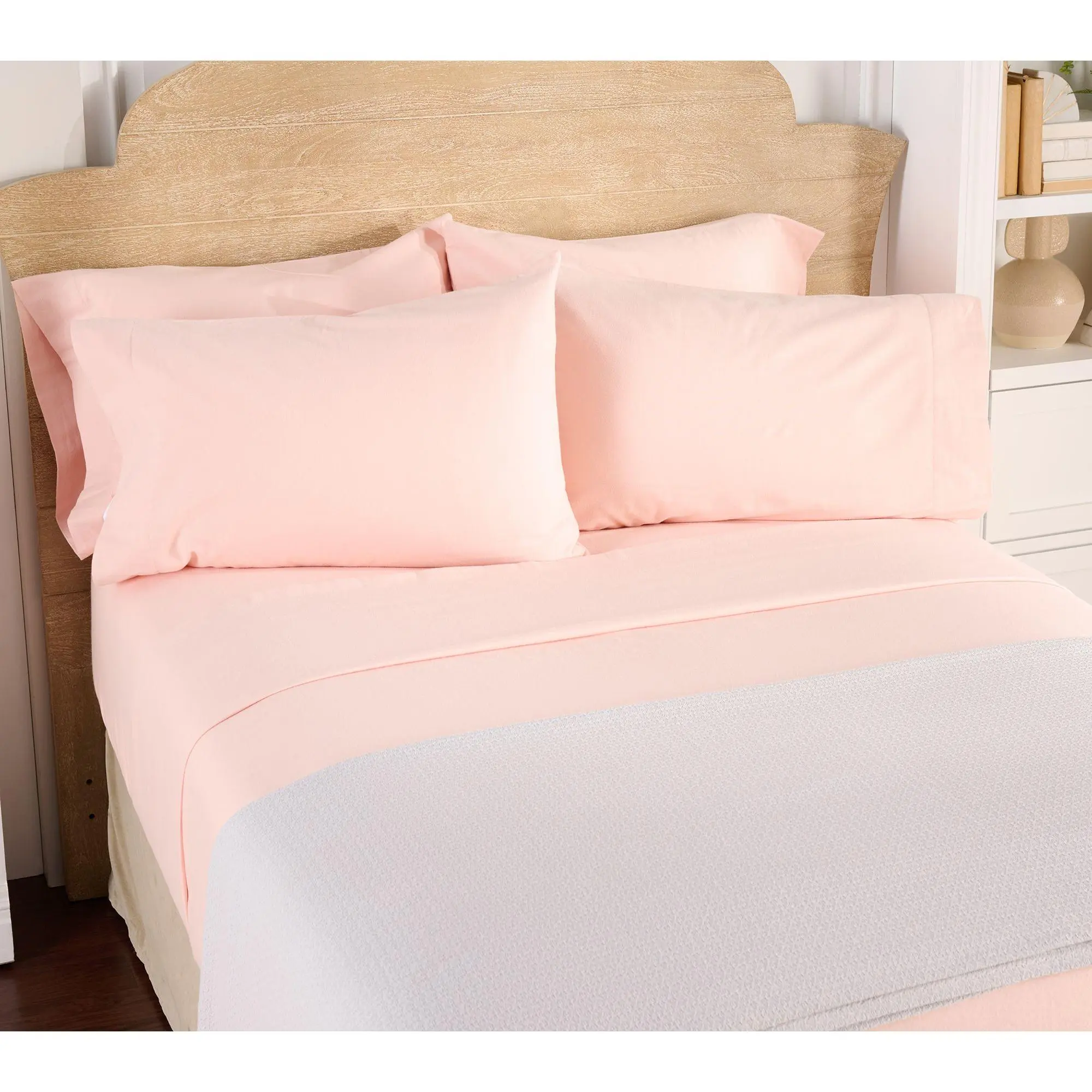 Home Reflections Flannel Sheet Set w/ Extra Cases