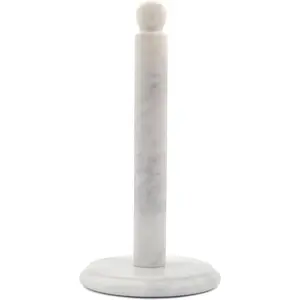 Elborse Marble Paper Towel Holder Countertop 12.5" Inch White Handmade Toilet Paper Towels Stand for Bathroom Countertop, Paper Towel Holders & Hand Tissue Paper Organizer