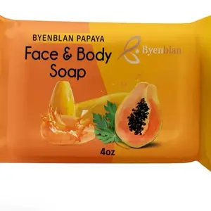 Byenblan Papaya Soap Bar – Face & Body Cleanser, Hydrating (4oz)