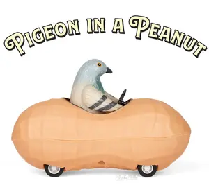 Pigeon in a Peanut - Cute Pullback Racing Car Child Toy - Archie McPhee