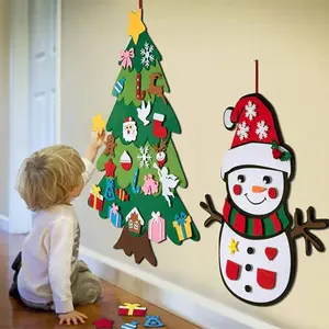 Felt Christmas Tree Set, 26-Piece DIY Kit, Enhances Hand Flexibility, Home Decor, Holiday Gifts, Perfect for Kids & Adults!