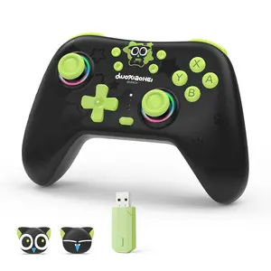 GeekShare Wireless PC Gaming Controller with Hall Joystick, 1000Hz Polling Rate, 6-Axis Gyro, RGB Light, Turbo, 1000mAh, Bluetooth Controller for PC,Switch,Android,iOS,Steam,Mobile - The HEI Series