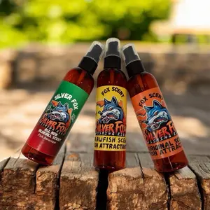 Silver Fox Fish Stank Spray 4oz ,Original ,Crawfish ,& now Bluegill Scent Fish Attractant Oil Based with all natural Oil Convenient Spray Bottles