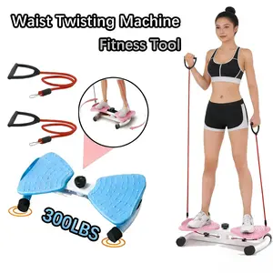Waist Twister, Waist Twister Ab Machine with 300 lbs Weight Capacity Anti-Slip Twist Board, Waist Sculptor for Home Gym Exercise Home Gym Must-Have Waist Twister Ab Machine| Anti-Slip, Noiseless Twist Board for Men Women Fitness