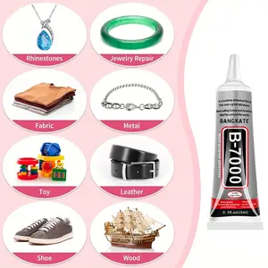 B7000 Craft Gypsum, Transparent Super Jewelry Glue 15/110ML, Ideal for Fabric, Jewelry Making, Wood, Glass Repair