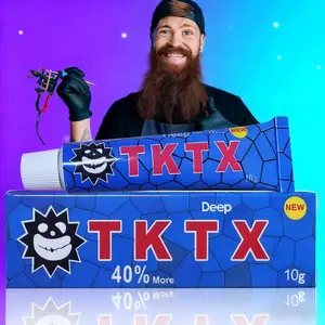 Tattoo KreamTKTX Professional Tattoo Assistance Tool - Painless Soothing Cream for 6-8 Hours of Local Relief, Maximum Intensity, and Personal Care Cosmetics