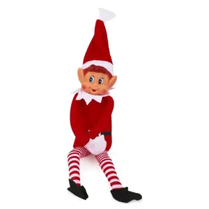 Christmas Elf Behaving Badly Plush Toy - 12-Inch Long Bendy Naughty Elf Doll, Perfect Christmas Gift