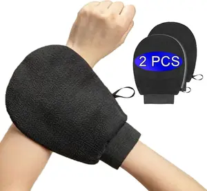 Exfoliating Gloves For Body, 2/4 Pcs Individually Wrapped Exfoliating Mitt Dead Skin Remover, Reusable Shower Gloves For Deep Exfoliation, Soft Bath Gloves For Women & Men, Fit For Shower Spa Home Use