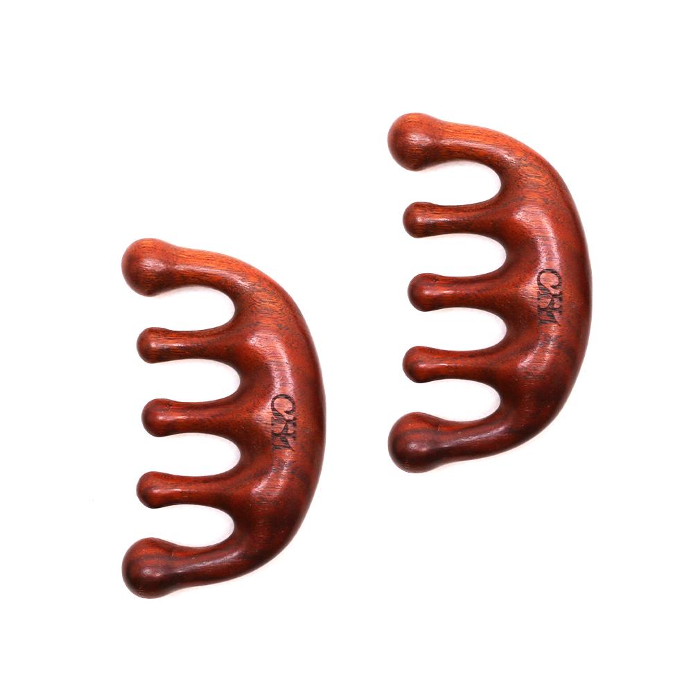 【Not For Sale】1 PCS Premium Red Sandalwood Smooth Scalp Massaging Comb - Handcrafted Wooden Hair Comb for Gentle Stress Relief, Body Care & Hair Health - Natural Therapy Tool