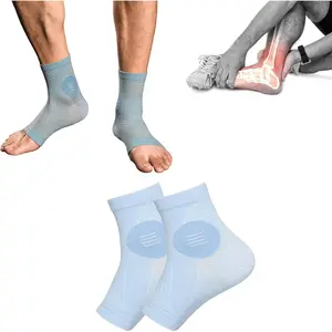 Neuropathy Socks for Men and Women, Plantar Fasciitis Socks, Soothe Pain Relief Socks for Neuropathy Pain, Soothe Relief Compression Socks for Plantar Fasciitis and Ankle Swelling (M, Light Blue)