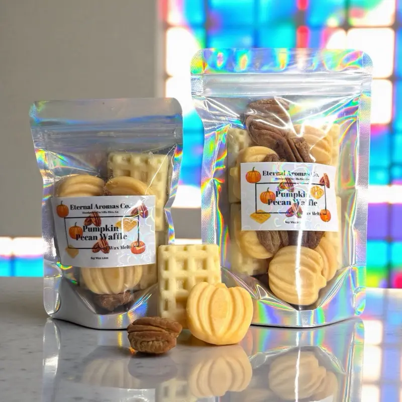 Pumpkin Pecan Waffles | Soy Wax Melts | Pumpkin Waffles | Scented Candle | Food Candle | Realistic Food Wax Melts | Decor Ornaments Decoration Aroma Perfume