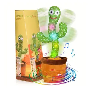 MIAODAM Interactive Baby Toys Dancing Talking Cactus Toy,Funny Gift for Infant 6-18 Months, Singing Musical Record Repeat What You Say Light Up Toy for Toddler 1 2 3 Year Old Boy Girl