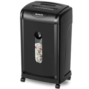 Woolsche Paper Shredder, 18-Sheet Cross Cut with 7.93Gallon Pull Out Bin, P-4 Security Level, Shred Paper and Credit Card and CD, Durable&Fast with Auto Jam Proof System Shredder for Office papershredder shredders