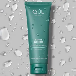QÚL Beauty Gentle Cleanser - 4 fl oz Non-Stripping Face Wash with Vitamin C Aloe Vera & Probiotics for Sebum Control Makeup Removal & Hydration