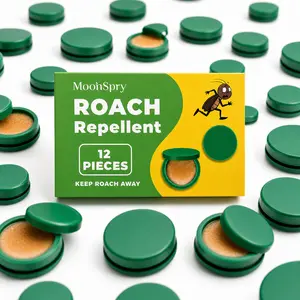 Roach Repellent Kit, 48 Pieces Powerful Gel Effective Bait Exterminator for Indoor Multi-Surface Pest Control with Microfiber Floor Mop Summer Essentials Home Care Products Cockroach Long-Lasting Protection,summerwins