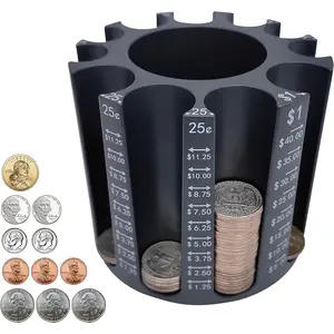 Coin Counter Coin Sorter  Pen Holder  Holder as Desk Organizer  Piggy Bank for Adults & Pencil  for Desk  Wrappers Coin Bank store 500Count Creative Gifts  & Family