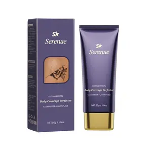 Body Concealer Makeup 1.8oz, Full Coverage for Tattoos, Scars, Stretch Marks, Veins & Spots, Smooth Blend Formula