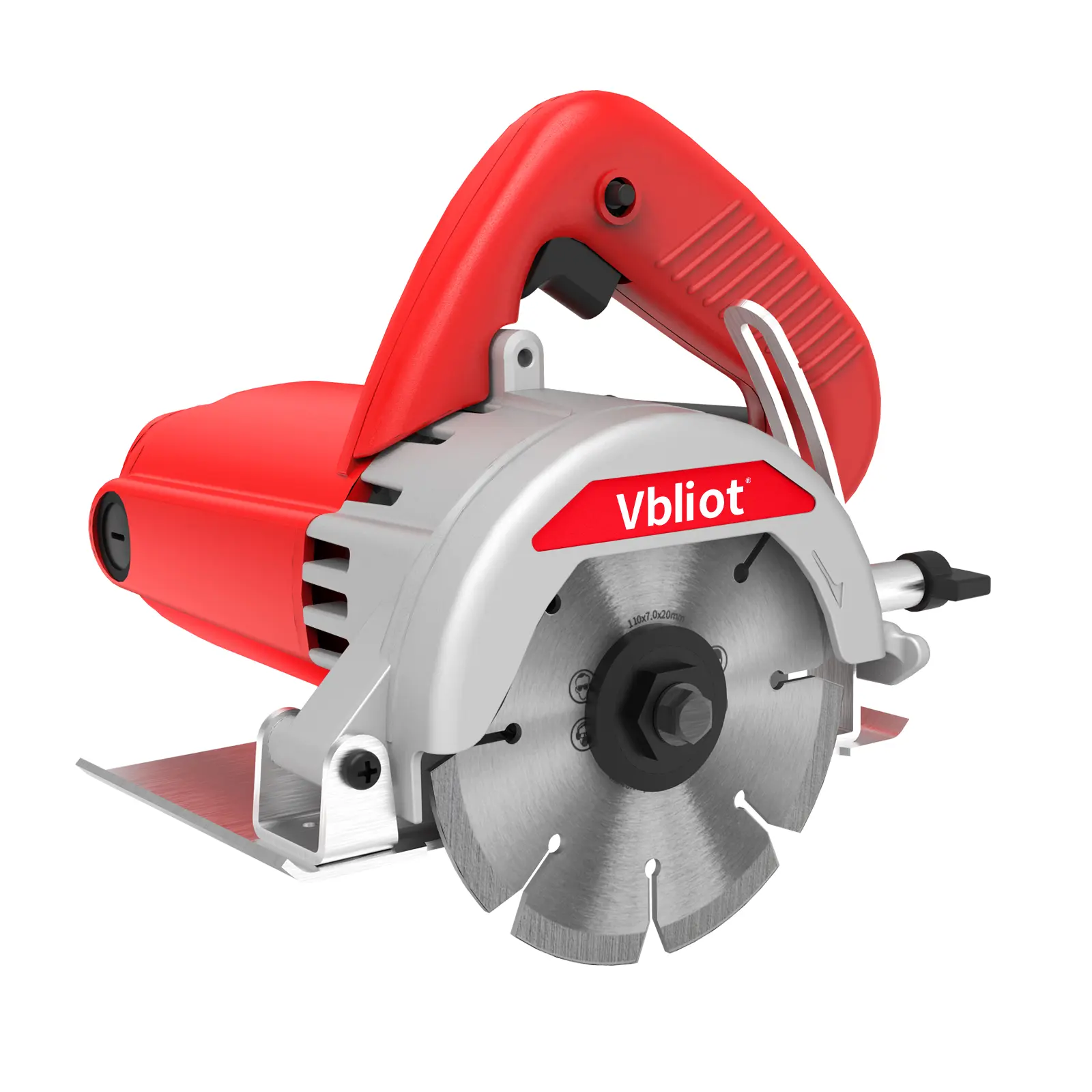 VBLIOT 4-3/8-Inch Handheld Wet Tile Saw Concrete Cutter Saw, 1400W 12A 120V Electric Power Tool with 13,000 RPM Diamond Blade for Ceramic, Masonry, Porcelain Materials (Compatible with Grinders)