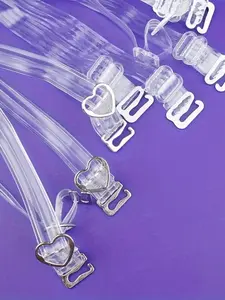 5pairs/10pcs- of transparent bra straps, invisible adjustable underwear straps, women's underwear and underwear accessories