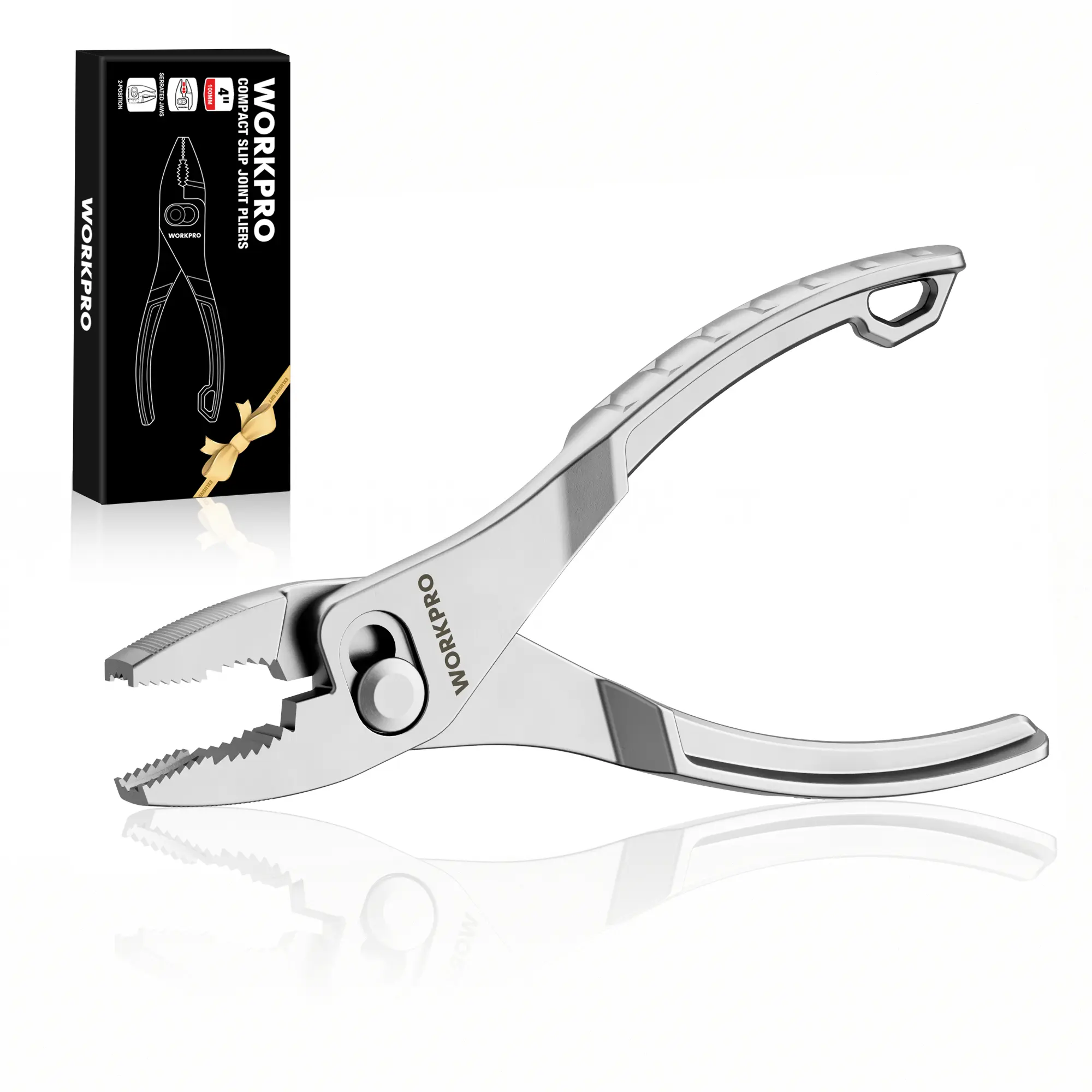 #Summersales WORKPRO Slip Joint Pliers, High-Toughness Alloy Steel Adjustable Pliers with Two-Position Smooth Switch, Anti-Rust Coating, Small Pliers for Tight Spaces & Versatile Use