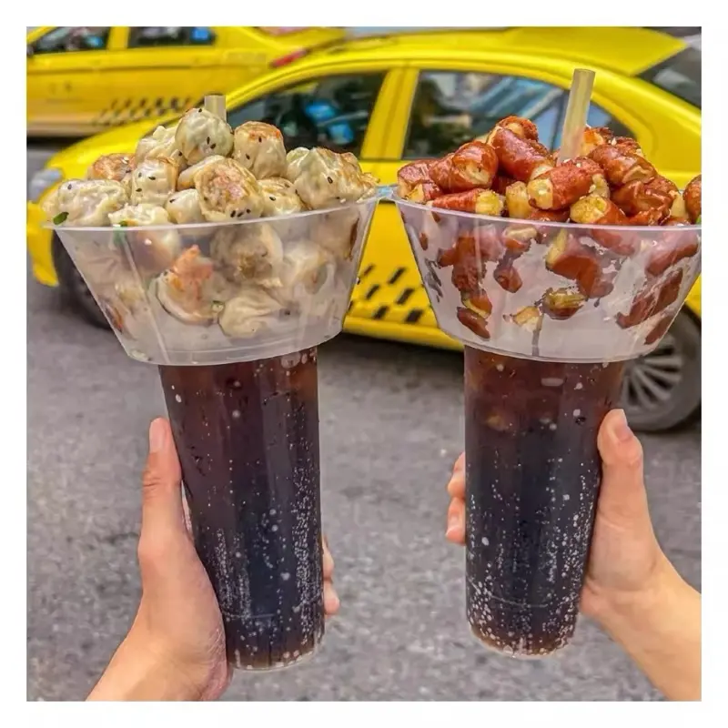 Plastic Snack bowl with plastic cups Tableware Plastic Snack bowl with plastic cups Tableware