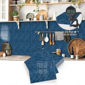 Peel-And-Stick Self-Adhesive Tile Wall Decals, Removable Wall, Waterproof and Stain-Resistant, Kitchen & Bathroom Splash Guards, Ideal for Home Decoration Design