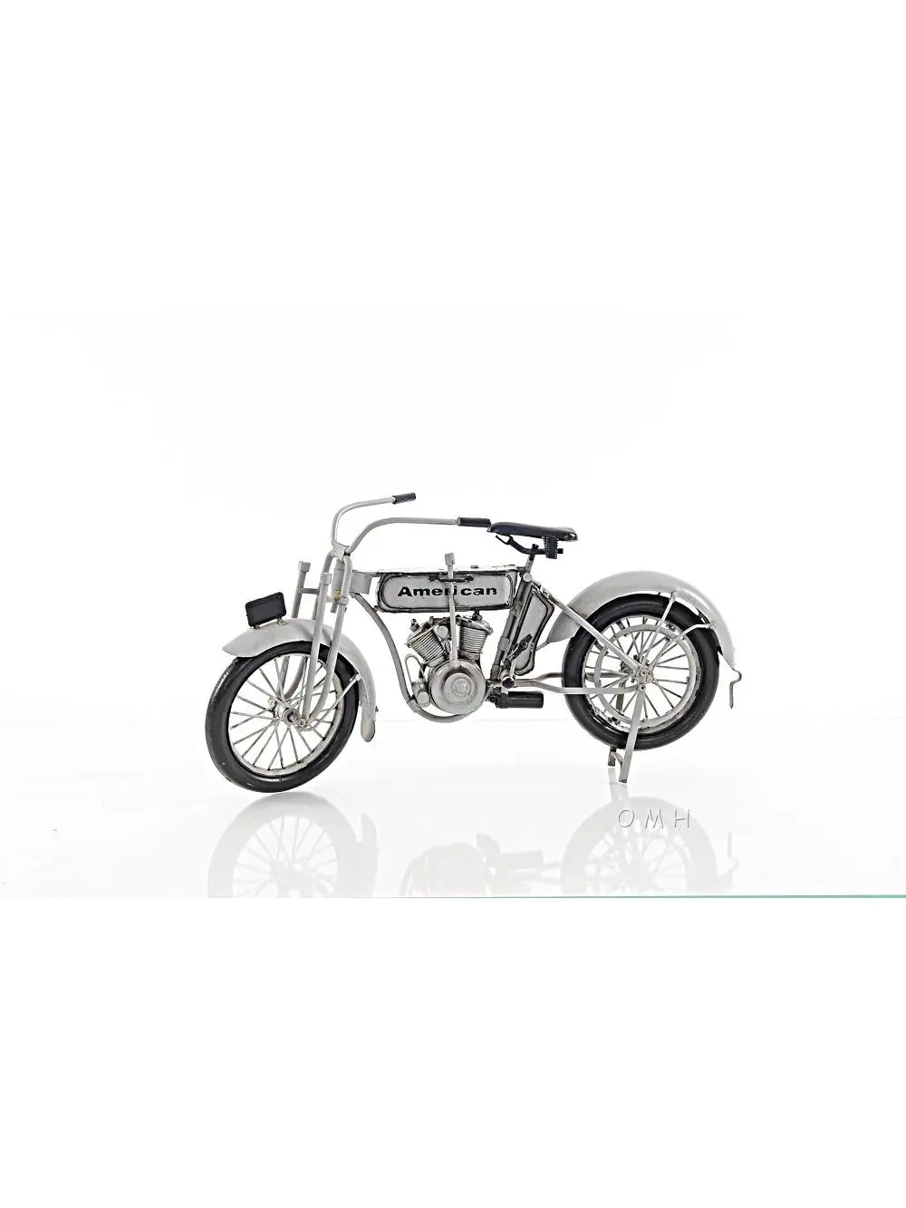 HomeRoots 401130 C1911 Harley-Davidson V-Twin Motorcycle Model Sculpture, Vintage, Iron, Authentic Detail