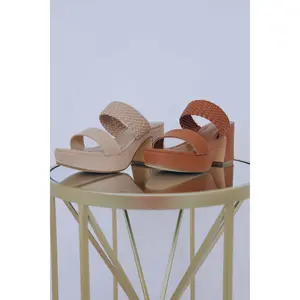 Phoebe Faux Leather Platform Sandal -2 Colors