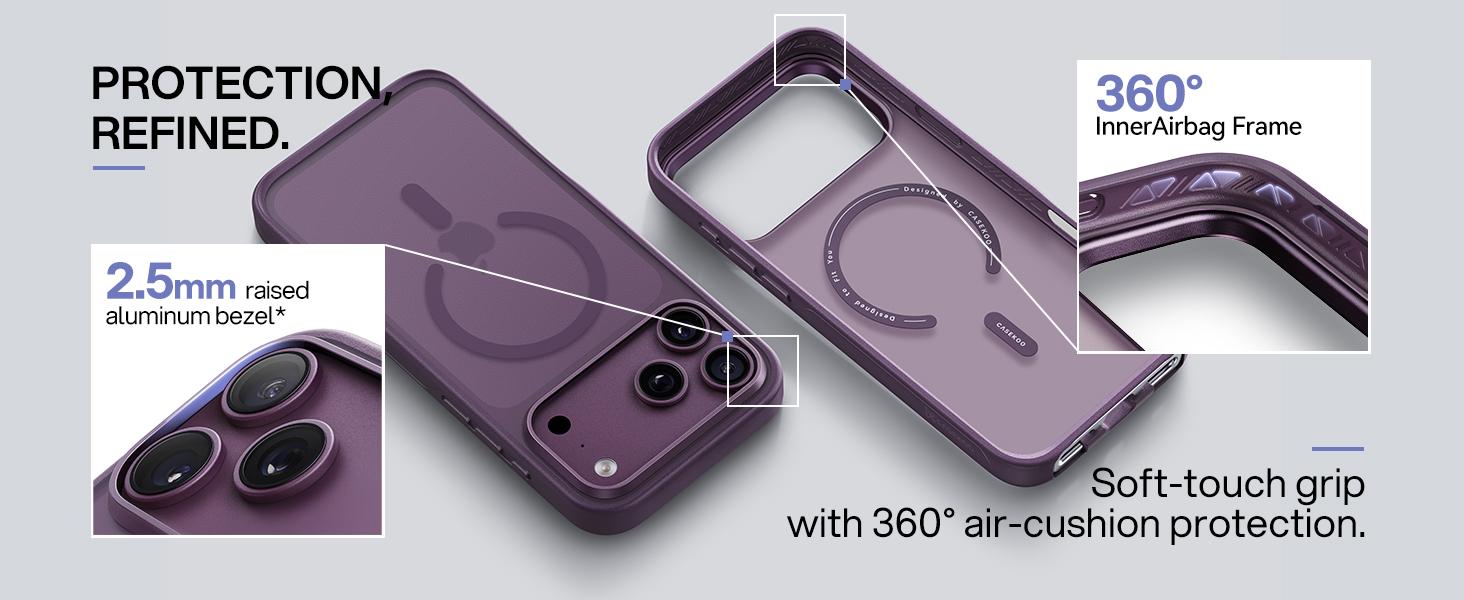 CASEKOO Glossy Magnetic Linkoo Clear Case with Strap for 2026 New iPhone 17/16 Pro Max, Patented ClipSafe - Built-in Foldable Hidden Tab, Anti-Theft Strap, Aluminum Alloy Lens Protection, Silver Frame, Orange CASEKOO Glossy Magnetic Linkoo Clear Case with Strap for 2026 New iPhone 17/16 Pro Max, Patented ClipSafe - Built-in Foldable Hidden Tab, Anti-Theft Strap, Aluminum Alloy Lens Protection, Silver Frame, Orange