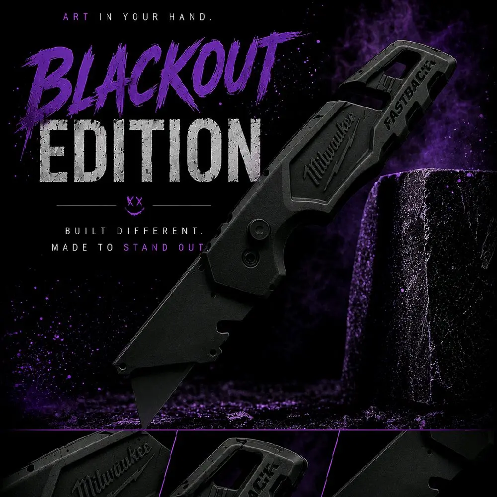 The "Blackout Edition" Custom Powdercoated Milwaukee Fastback