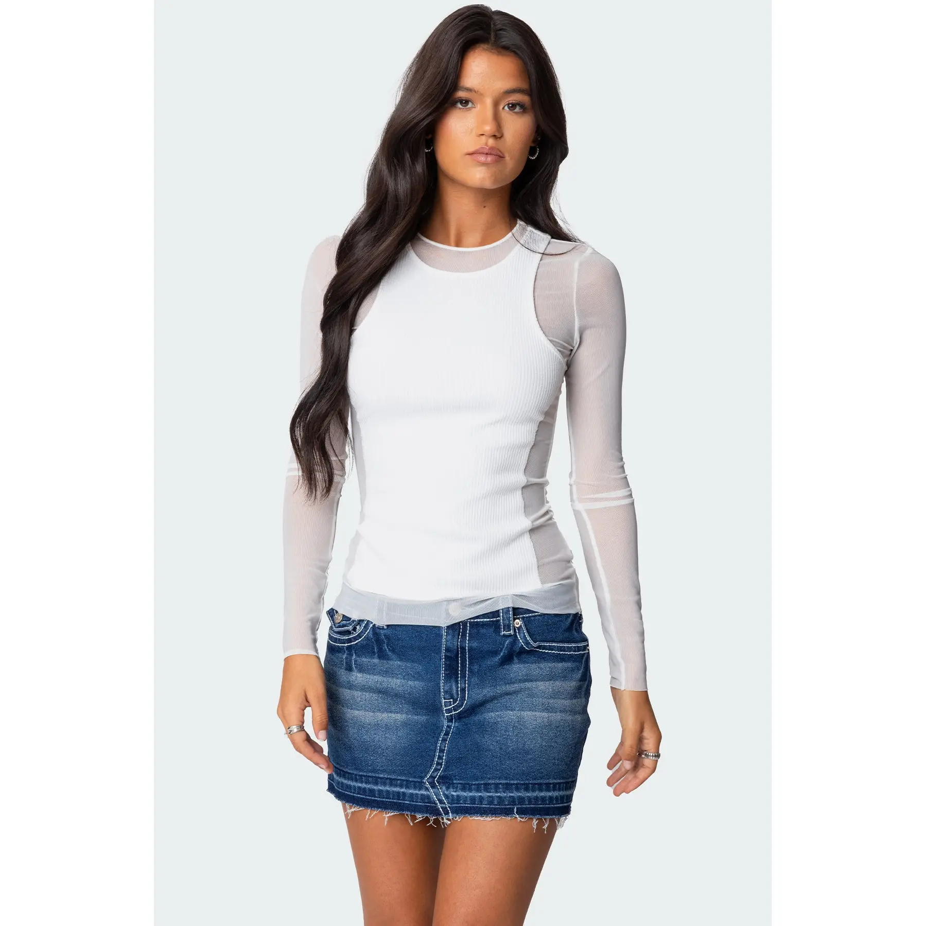 Rib Tank Layered Mesh Top