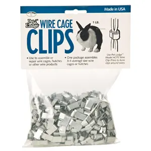 212 MAIN Miller MFG ACC1 Solid Metal Wire Cage Assembly Clips, for Pet, Farm Animal & Poultry Cage Accessories