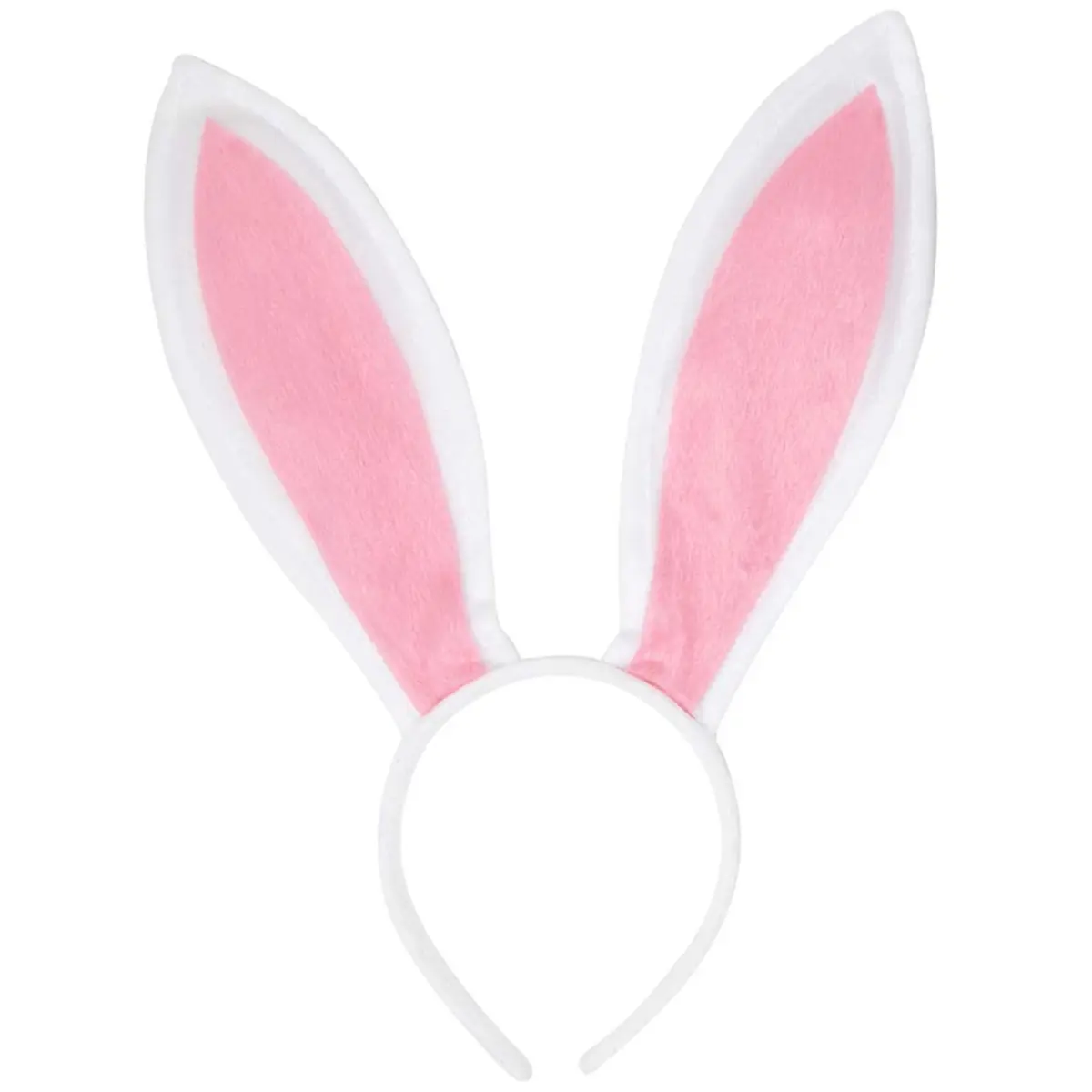 212 MAIN Unisex Fluffy Velvet Bunny Ear Headband Set - Light Weight, Bendable, 2-Pack Character-Based Animal Ear Accents Costume Accessory for Adults, Animal Ear Accents Costume Accessories