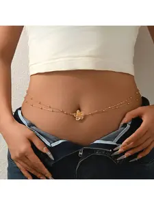 New summer beach girl bikini accessory - beach vacation shell and star belt for women