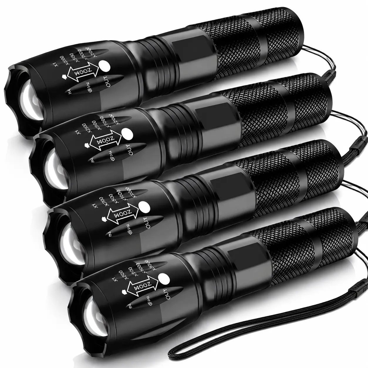 Handheld LED Portable Torches, 4 Pack Light Set for Outdoor Active Camping, EDC and Everyday Home Use, Edc Flashlight Torches, Portable Torch Torches, Light Up Your Space