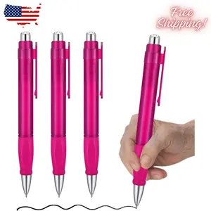 Big Pens Fat Pens Big Fat Pen - Enhanced Writing Stability for Arthritis and Elderly Easy Thick Grip 3pcs Magenta
