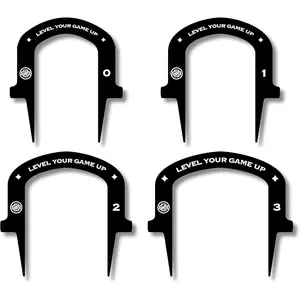 Putting Aid Set, 4 Pack Putting Gates for Indoor and Outdoor Practice   Accessories, Stroke Control Accuracy and Portable Practice for  Skill Levels