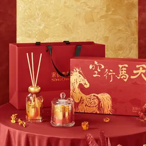 SONG CHAO Year of the Dragon "Celestial Journey" Gift Box - Xu Beihong Collaboration Fragrance Diffuser Stones, Flameless Aroma for Gifts
