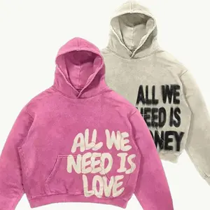 Valentine's Day gift-Women's Y2K Hoodies in Pink & Beige, Retro-Edgy Streetwear Style, Oversized Fit for Casual Outings, Urban Strolls & Daily Fashion-Forward Looks,couple Style Hoodies