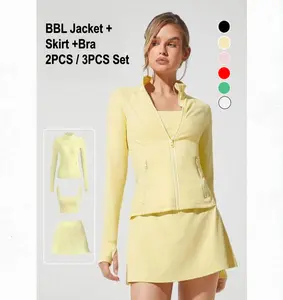 GLOWMODE FeatherFit 2PCS / 3PCS Set BBL Jacket + 4.5"Skirt +Bra GLOWMODE FeatherFit 2PCS / 3PCS Set BBL Jacket + 4.5"Skirt +Bra